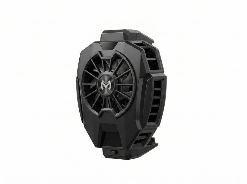 Memo Black Gaming Phone Cooler with Powerful Fan & Digital Display - Ideal for Heavy Gaming & Performance Use,Model DL05 - Image 3