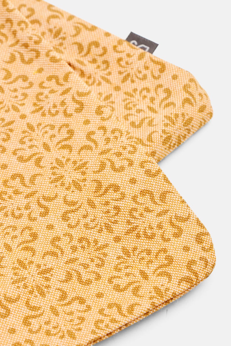 Muy Mucho Allover Print Water Repellent Cushion Cover 60 x 60 cm, Orange - Image 3