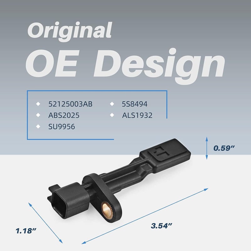 OTUAYAUTO ABS Wheel Speed Sensor Rear Left Right 52125003AB for Jeep and Dodge - Image 3