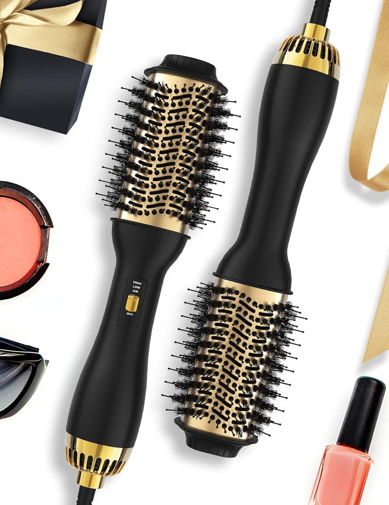LANDOT Hair Blow Dryer Brush and Volumizer OneStep Hot Air Brush for Drying Straightening Volumizing