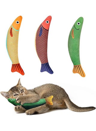 2 Packs Cat Fish Toys  Soft and Durable Catnip Crinkle Sound Cat Toys Catnip Filled Fish Cat Teething Chew Toy Interactive Cat Kicker Toys for Indoor Kitten - pzsku/Z7F4F2709E6AE7C85441AZ/45/1742029493/e3b06bba-0f15-4da1-90f9-e466349f270c