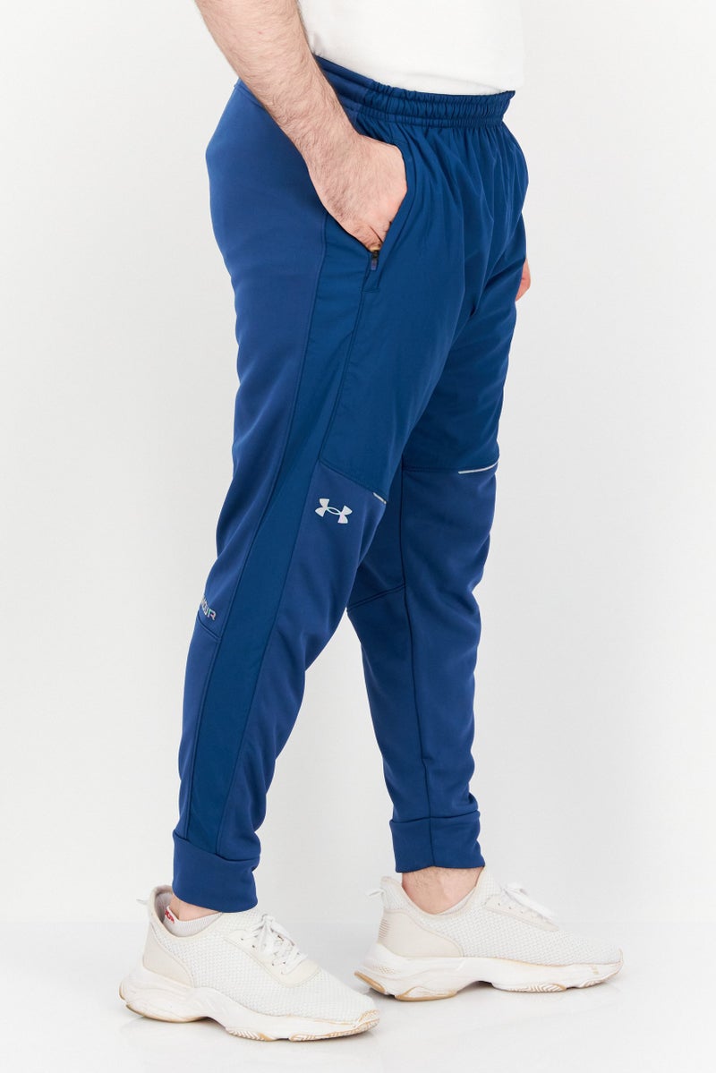 UNDER ARMOUR Men Loose Fit Training Track Pants, Blue  - Image 2
