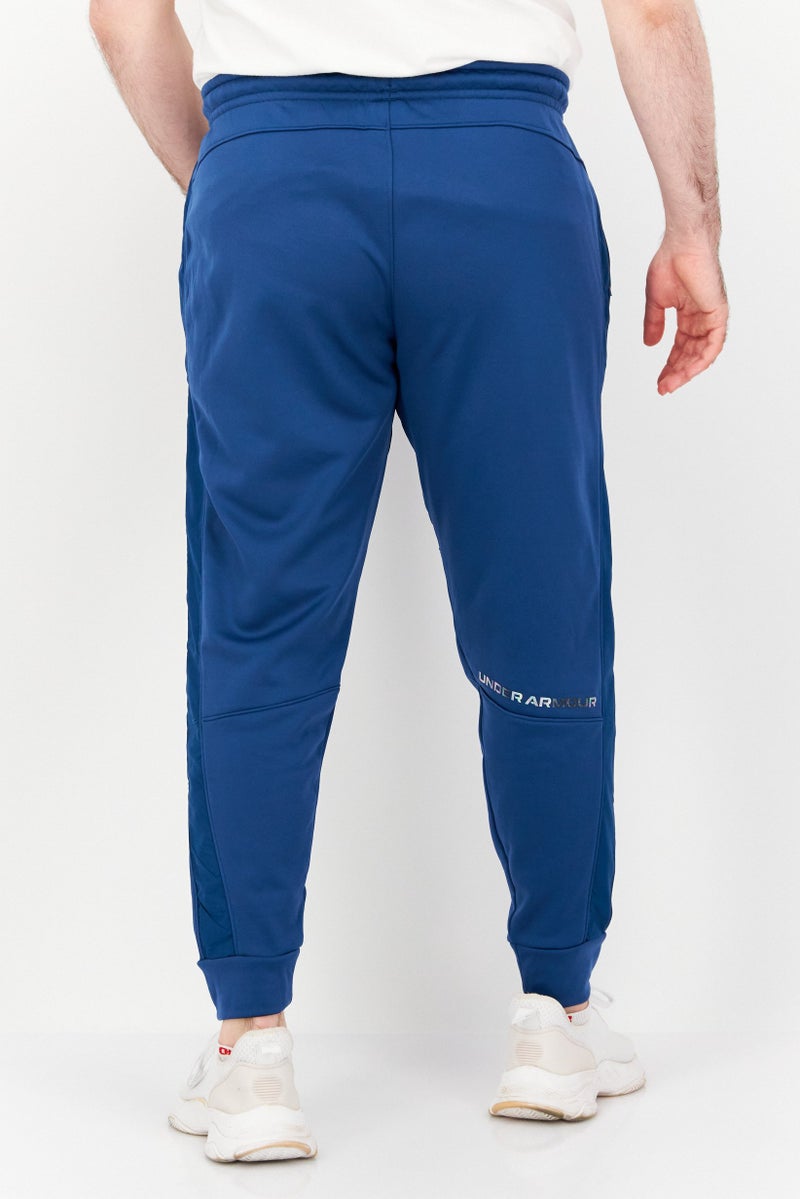 UNDER ARMOUR Men Loose Fit Training Track Pants, Blue  - Image 4