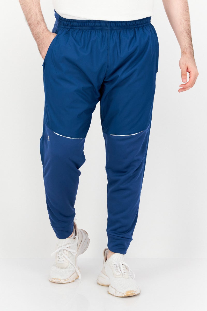 UNDER ARMOUR Men Loose Fit Training Track Pants, Blue  - Image 1