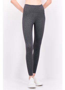 Reebok Women Sportswear Fit Training Leggings, Heather Dark Grey  - Image 1