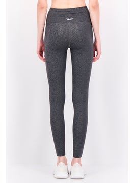 Reebok Women Sportswear Fit Training Leggings, Heather Dark Grey  - Image 3