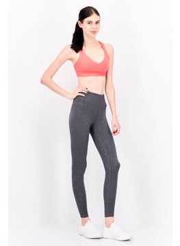 Reebok Women Sportswear Fit Training Leggings, Heather Dark Grey  - Image 4