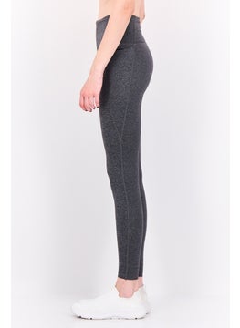 Reebok Women Sportswear Fit Training Leggings, Heather Dark Grey  - Image 2