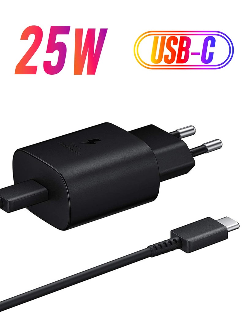 ELTRAZONE Samsung Original 25W Fast Charging USB-C Mobile Phone Mains Plug/Wall Charger, Genuine Samsung Charger Compatible with Galaxy Smartphones and Other USB Type C Devices - Image 1