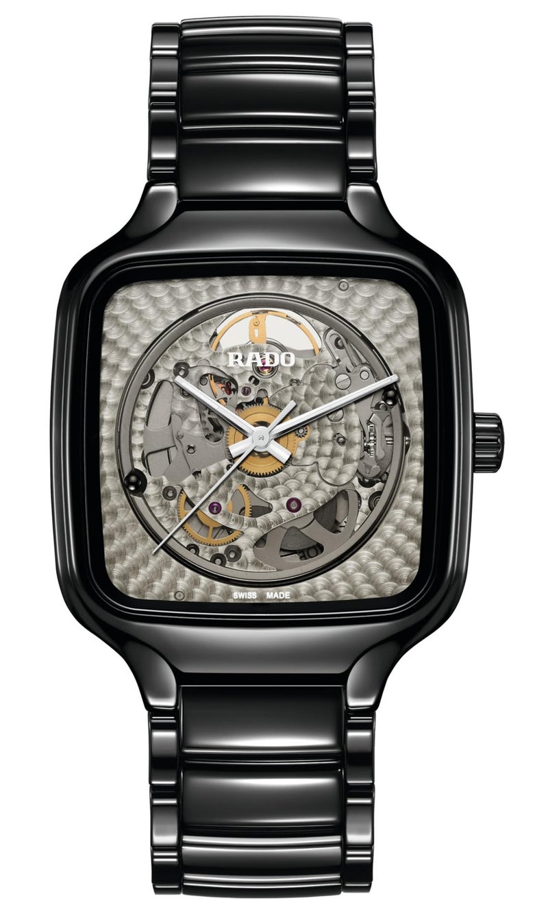 Rado -New True Square-Unisex-Swiss Automatic Watch-High-Tech Ceramic-Sapphire Crystal -38mm - Image 5