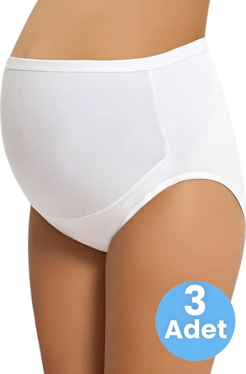 Tezzgelsin Women's Cotton Flexible Maternity and Postpartum Panties 3-Piece Set - Image 3