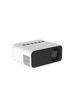 Mini Video Projector, Portable Video Projector with Remote Control, Outdoor Movie Projector, 1080P HD Bluetooth Projector for Laptop TV Phone Tablet, Home Theater Entertainment(White)