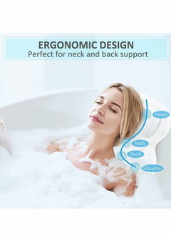 KASTWAVE Bath Pillows, 4D SPA Air Mesh Bathtub Pillows for Tub, Shower Head Neck Shoulder  - Image 2