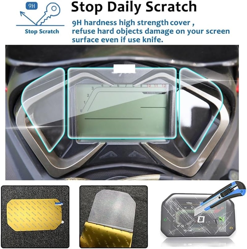 Yurefax SYM CRUISYM 150 Dashboard Screen Protector - Image 4