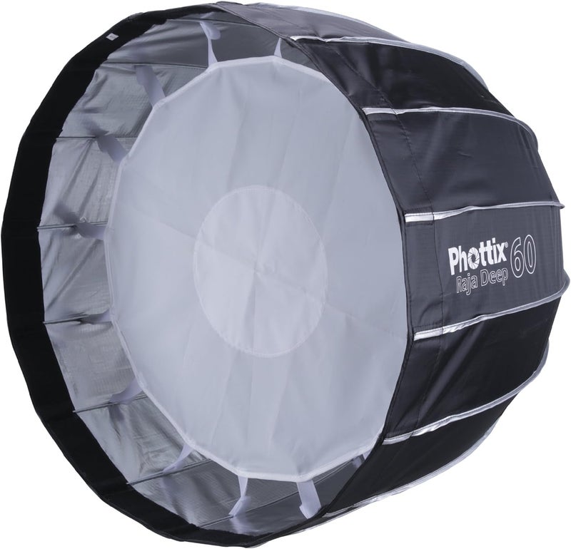Phottix Raja Deep Quick-Folding Softbox 60cm (24") for Photography Lighting - Image 3