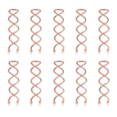 Sanas (10Pcs) Hair Pins for Hair Styling U Pin for Hair Clips for Hair Styling Hair Pins for Women Wedding Girls Juda Pins For Hair Bun Accessories & Clips for Women Spiral U Pin (10Pcs) (Multicolor) - Image 1