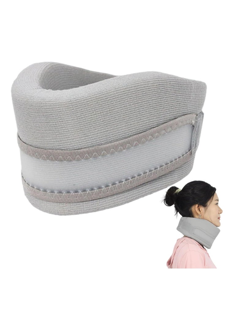 Soft Cervical Collar, Soft Adjustable Brace for Sleeping, Neck Brace Collar for Relieves Neck and Spine Pressure, Keep Vertebrae Stable, L