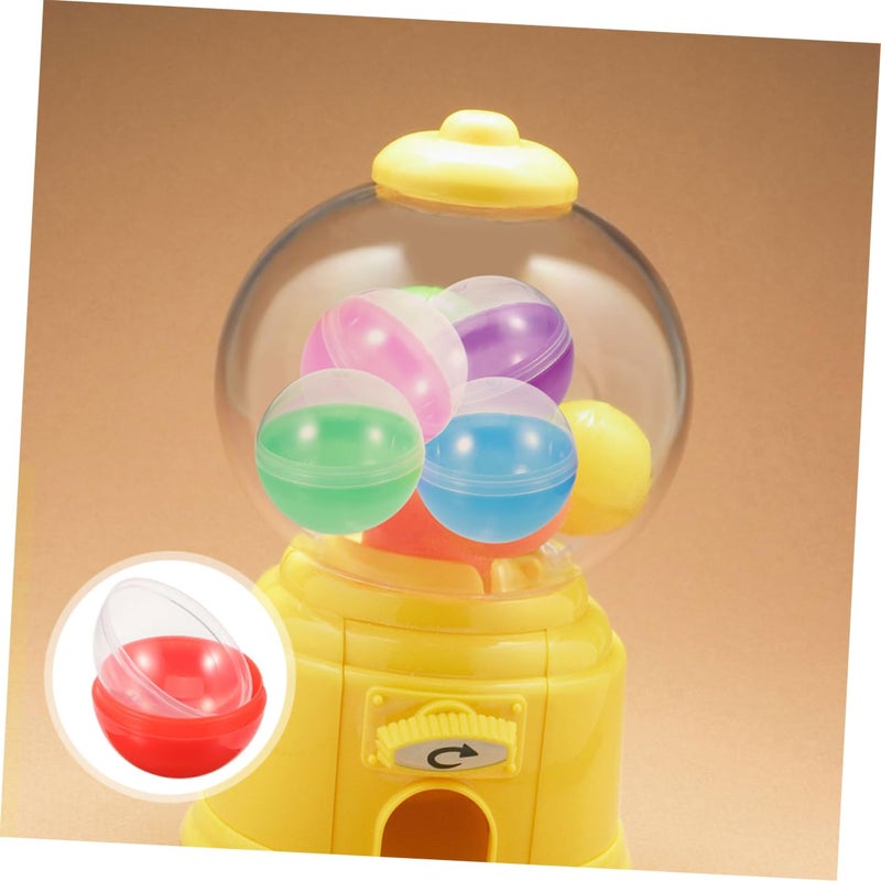 100 Pcs Fillable Round Gumball Vending Machine Balls Easter Eggs Storage Box For Collectors - Image 4