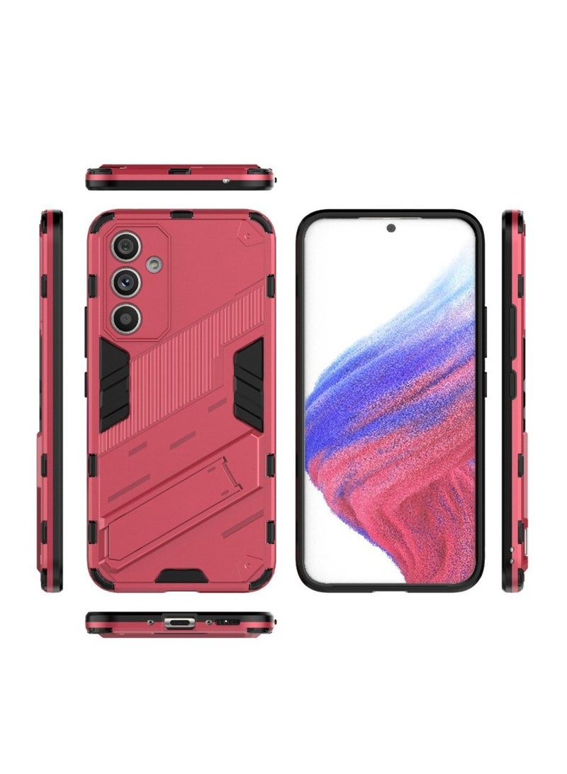 Punk Armor 2 in 1 PC Tpu Shockproof Phone Case with Invisible Holder For Samsung Galaxy A54 (watermelon) - Image 1