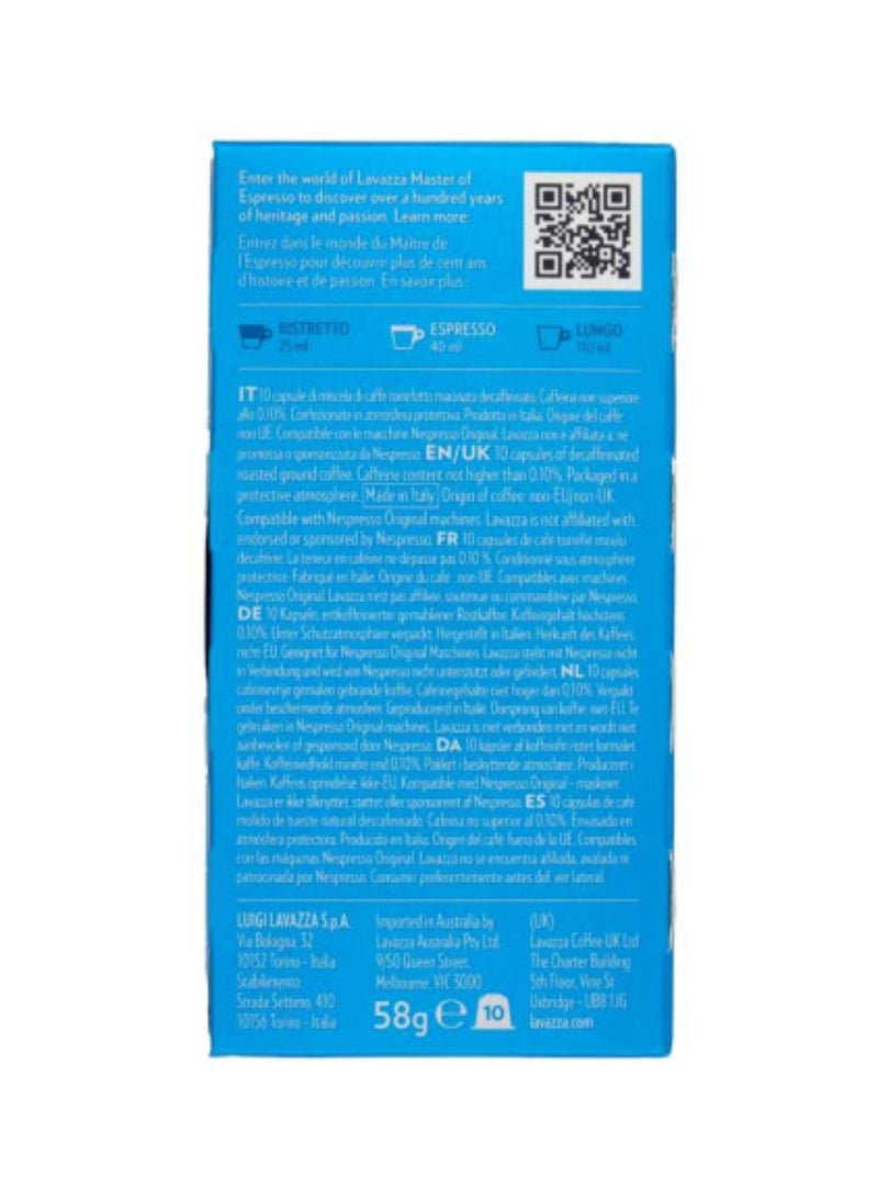 Lavazza Dek Coffee Capsules 10 Capsules (58g) - Image 2