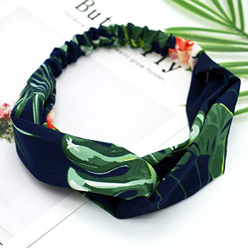Aysekone 3 Pack Tropical Banana Leaf Headbands – Elastic Summer Hair Bands for Women, Girls, Beach & Yoga (3 Colors) - Image 3