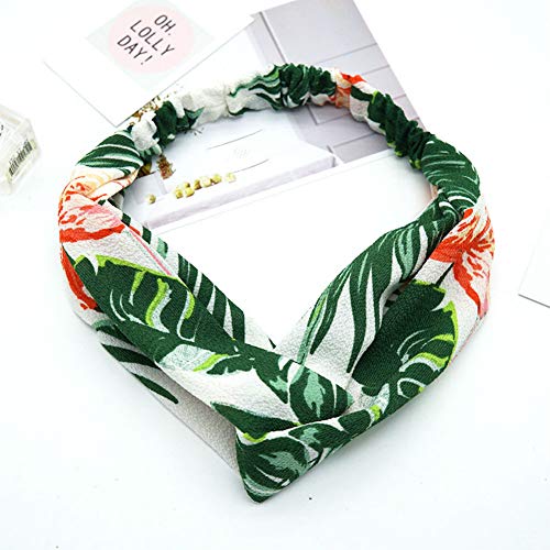 Aysekone 3 Pack Tropical Banana Leaf Headbands – Elastic Summer Hair Bands for Women, Girls, Beach & Yoga (3 Colors) - Image 4