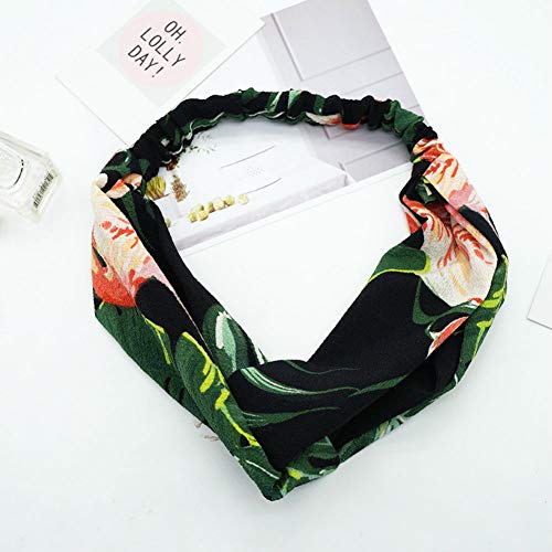 Aysekone 3 Pack Tropical Banana Leaf Headbands – Elastic Summer Hair Bands for Women, Girls, Beach & Yoga (3 Colors) - Image 5