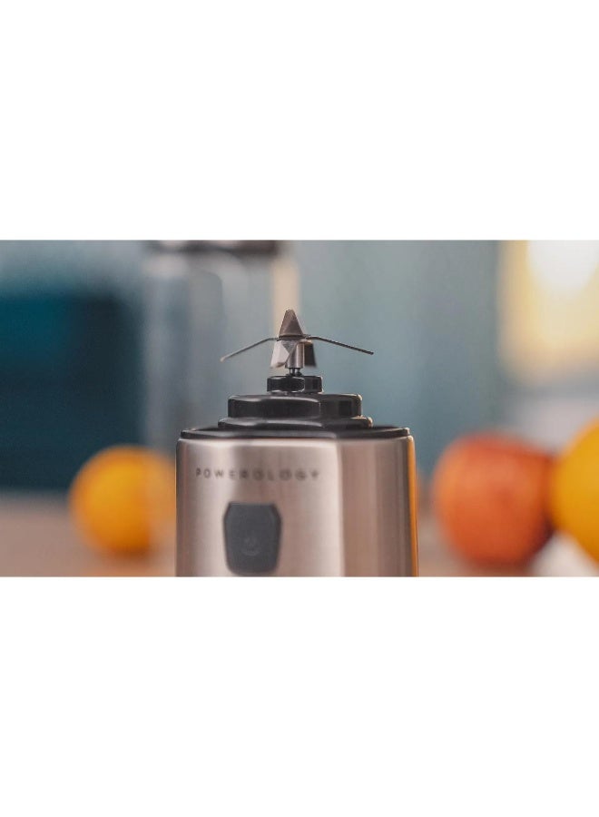 Powerlogy Powerology 6-Blade Portable Juicer 450ml | 16500RPM | Ice Crusher | Rechargeable - Image 2