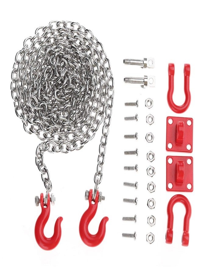 Fockety 1/10 Scale RC Tow Chain Tow Chain, RC Tow Hook, Trailer Chain Parts for RC Cars Trailer Chain Assemble Daily Use Crawler Car - Image 1