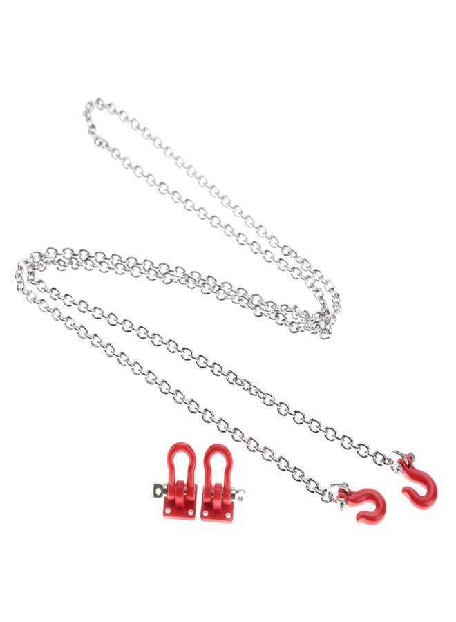 Fockety 1/10 Scale RC Tow Chain Tow Chain, RC Tow Hook, Trailer Chain Parts for RC Cars Trailer Chain Assemble Daily Use Crawler Car - Image 4