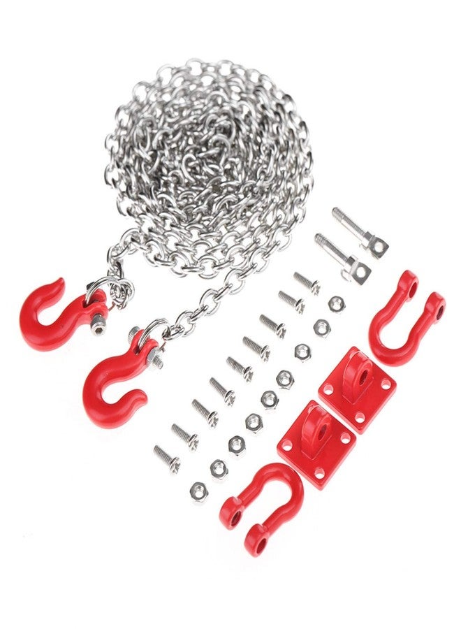 Fockety 1/10 Scale RC Tow Chain Tow Chain, RC Tow Hook, Trailer Chain Parts for RC Cars Trailer Chain Assemble Daily Use Crawler Car - Image 2