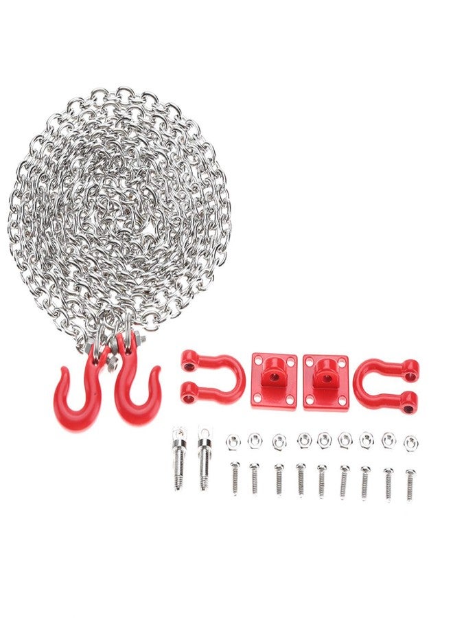 Fockety 1/10 Scale RC Tow Chain Tow Chain, RC Tow Hook, Trailer Chain Parts for RC Cars Trailer Chain Assemble Daily Use Crawler Car - Image 3