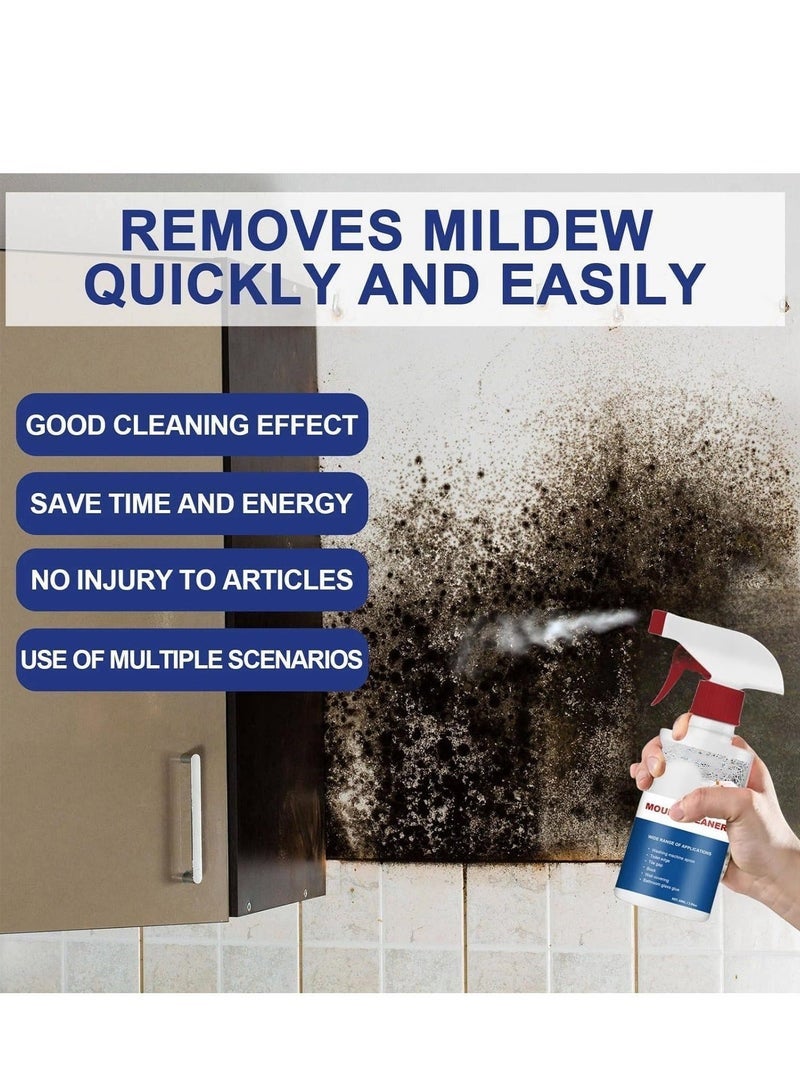 Household Mold Remover Cleaning Gel, Mould and Mildew Multi-Purpose Foam Cleaner Effective Black Spray Anti Paint Indoor for Kitchen Bathroom Tile - Image 2