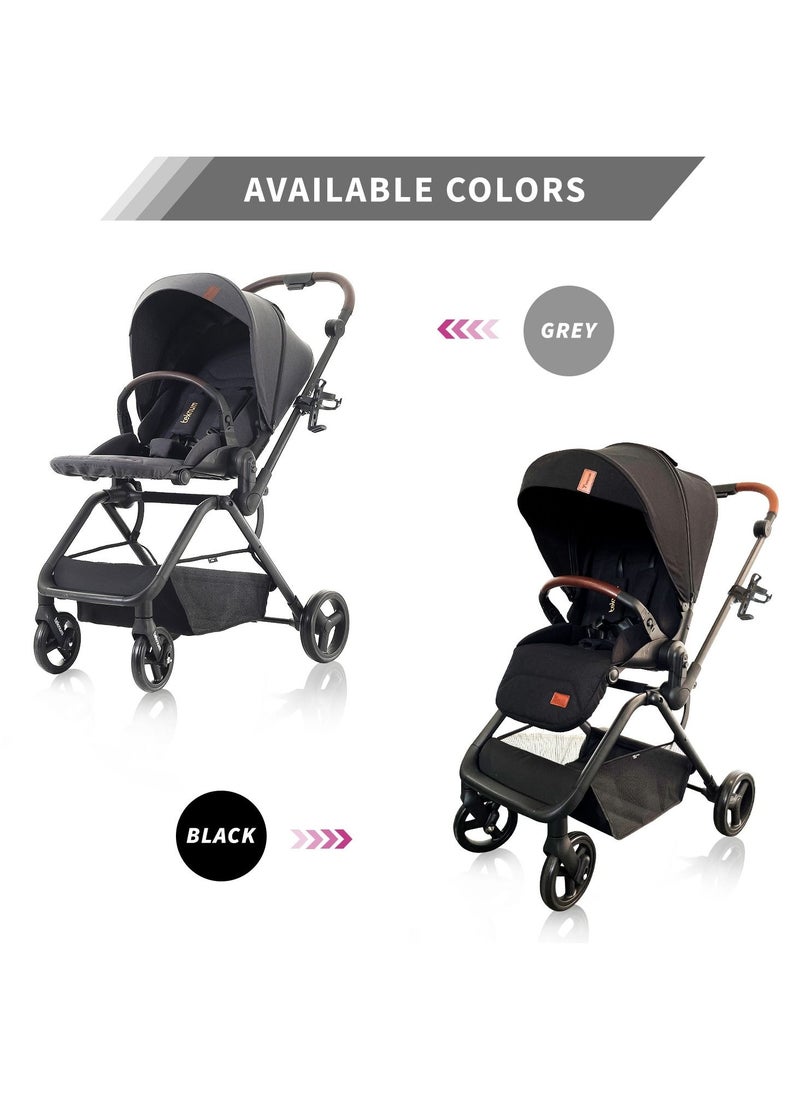 Teknum STROLL 1 Reversible Travel Stroller-Grey