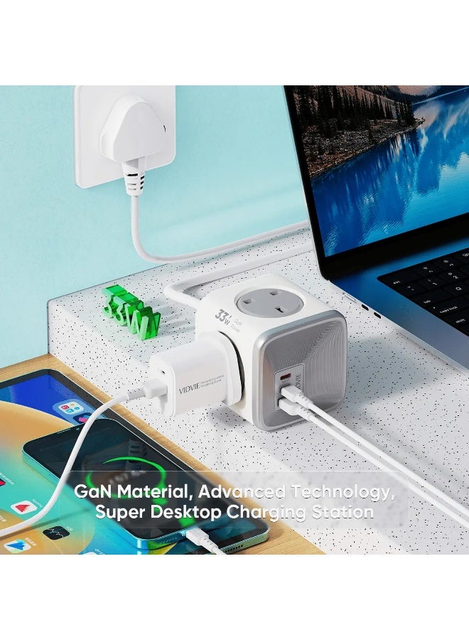 فيدفي شاحن حائط XL-PSB04 GaN Magic Cube - قوة مدمجة لجميع الأجهزة - Image 3