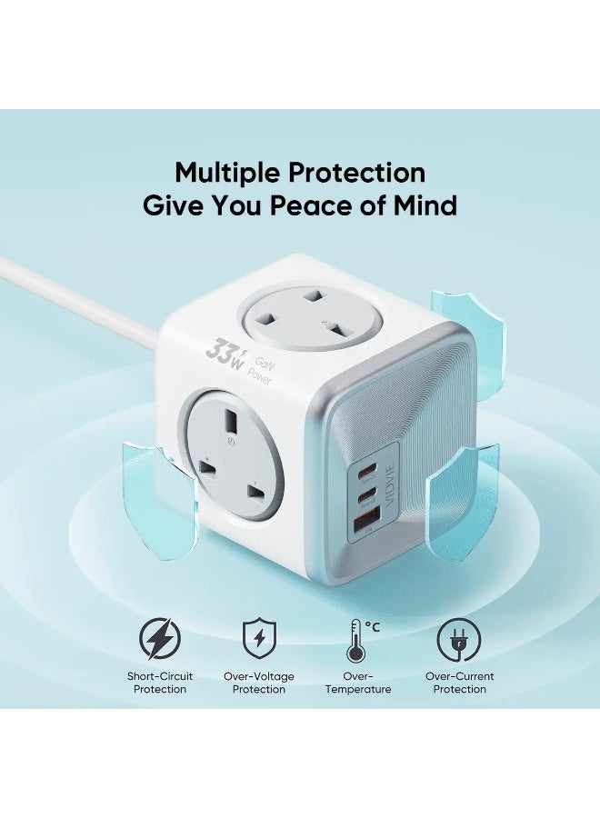 فيدفي شاحن حائط XL-PSB04 GaN Magic Cube - قوة مدمجة لجميع الأجهزة - Image 4