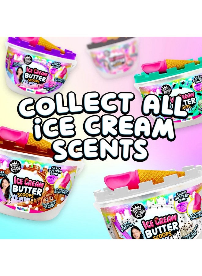 COMPOUND Kings Ice Cream Butter Cloudz Fluffy Compound Bucket For Girls & Boys Sensory Toys Nonsticky Stress Relieving Tactile (Mermaid Mint Chocolate Chunk) Mermaid Mint Chocolate Chunk - Image 3