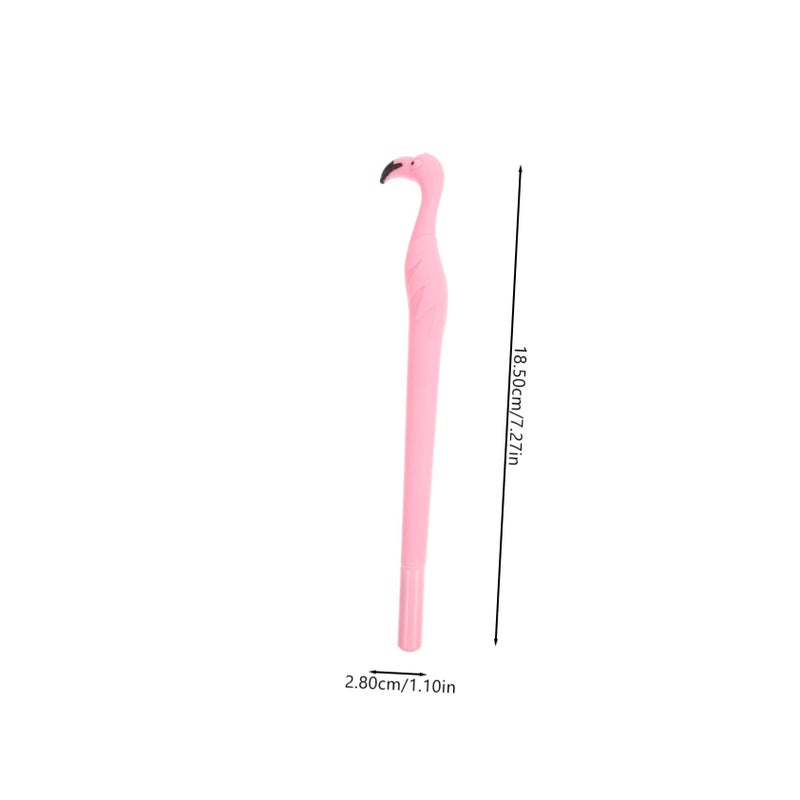 12pcs Cute Flamingo Fine Tip Gel Pens For Students School Home Use Lightweight Portable - Image 3