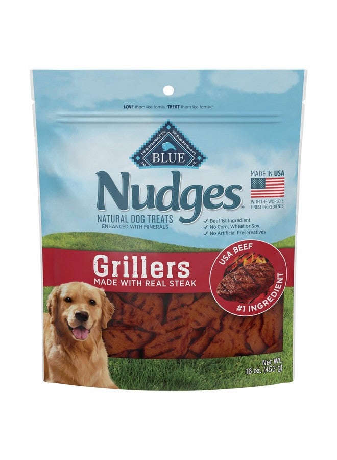 Blue Buffalo Nudges Grillers Natural Dog Treats, Made In The Usa With Real Steak, 16Oz. Bag - Image 1