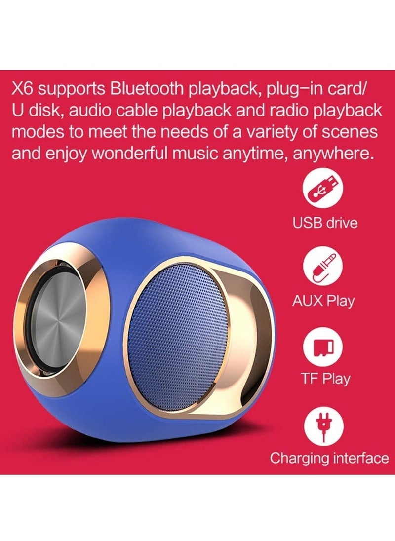 Y&D - Bluetooth Speakers, Portable Wireless Speaker with Stereo Sound & Hi-Fi TWS, 1200mAh 8H Music Player, Mini Subwoofer Support U Disk/Fm Radio/Aux/Tf Card, for Party Home Beach - Image 1