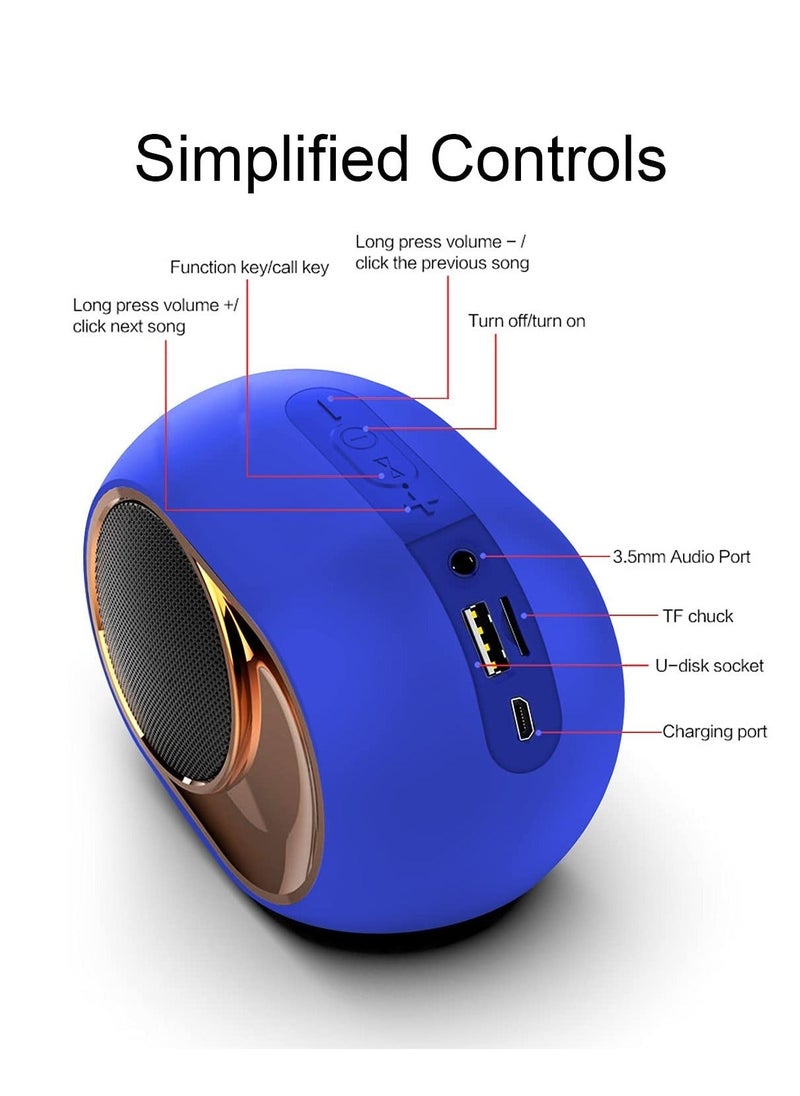 Y&D - Bluetooth Speakers, Portable Wireless Speaker with Stereo Sound & Hi-Fi TWS, 1200mAh 8H Music Player, Mini Subwoofer Support U Disk/Fm Radio/Aux/Tf Card, for Party Home Beach - Image 1