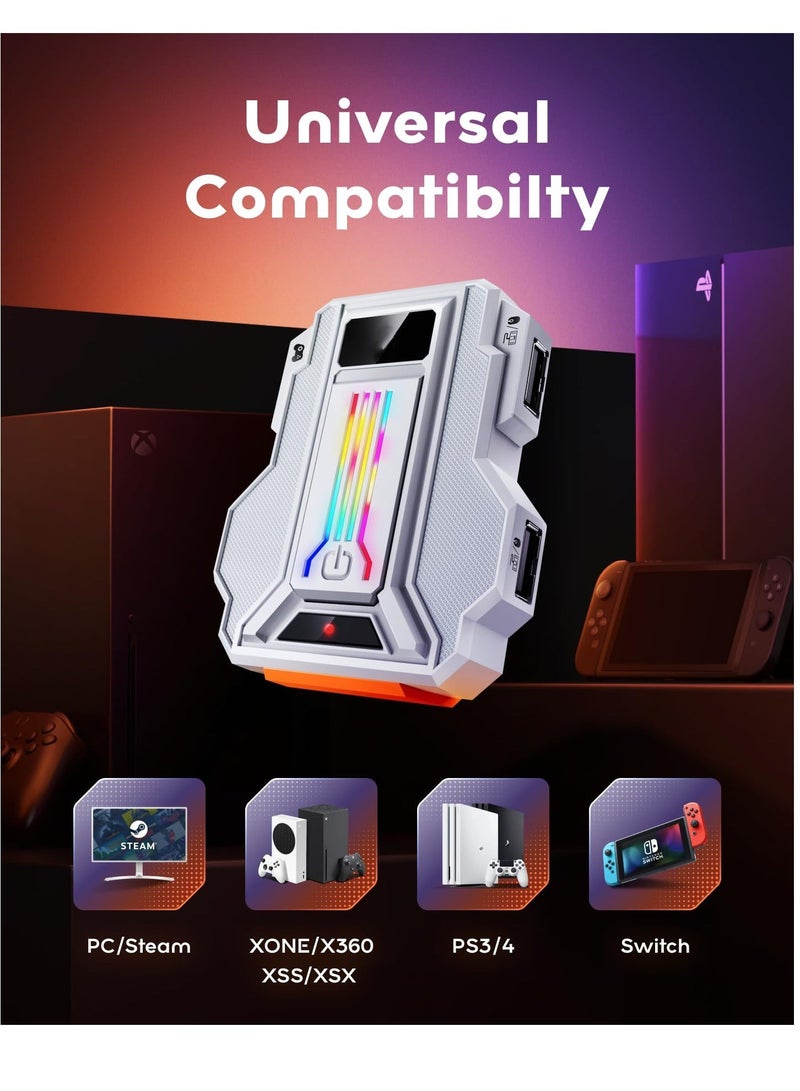 Keyboard Mouse Adapter for PC Game Controller Emulator for PC, PS4, PS3, Switch, Xbox One, Xbox 360, Xbox Series S/X, Advanced Crossover Gaming Converter, Supports Headphones, App Customization - Image 3