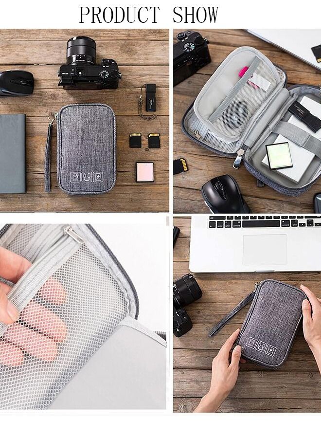 DUNISO Portable Digital Accessories Waterproof Storage Bag Electronic Organizer Pouch Bag for Data Cable Headphone Power Bank U Disk - Image 3