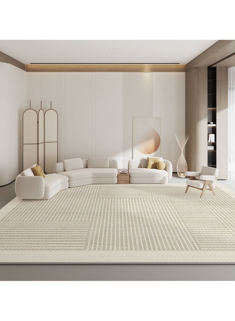 سجادة ناعمة بتصميم عصري، قابلة للغسل لغرفة المعيشة وغرفة النوم وتحت طاولة الطعام والمكتب المنزلي والديكور (أ) - Image 1
