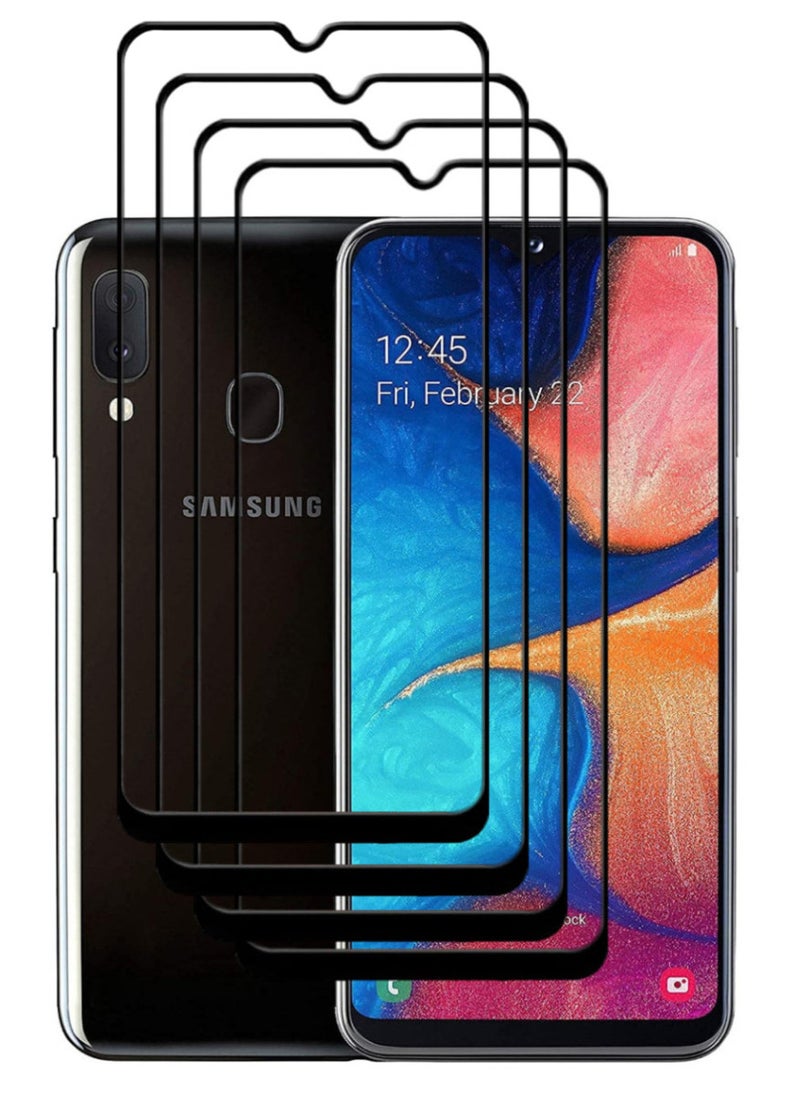 ACLIX 4 Pieces Antistatic ESD Dustproof Premium Quality High Definition Tempered Glass Screen Protector Designed For Samsung Galaxy A20 - Image 1
