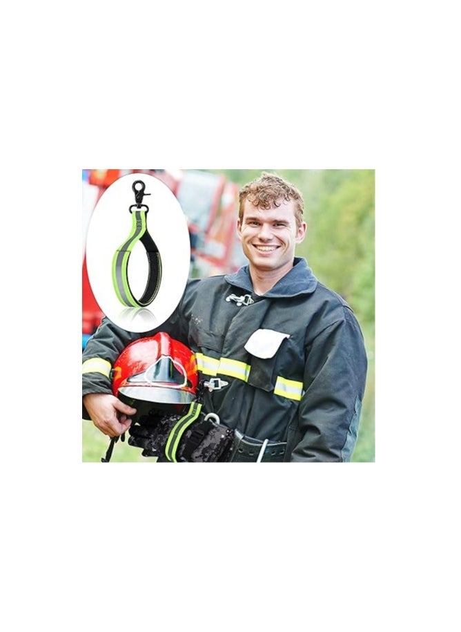 3 Pieces Heavy Duty Firefighter Glove Strap Set with Reflective Trim - Durable Fire Gear Accessories for Secure Storage  - Image 4