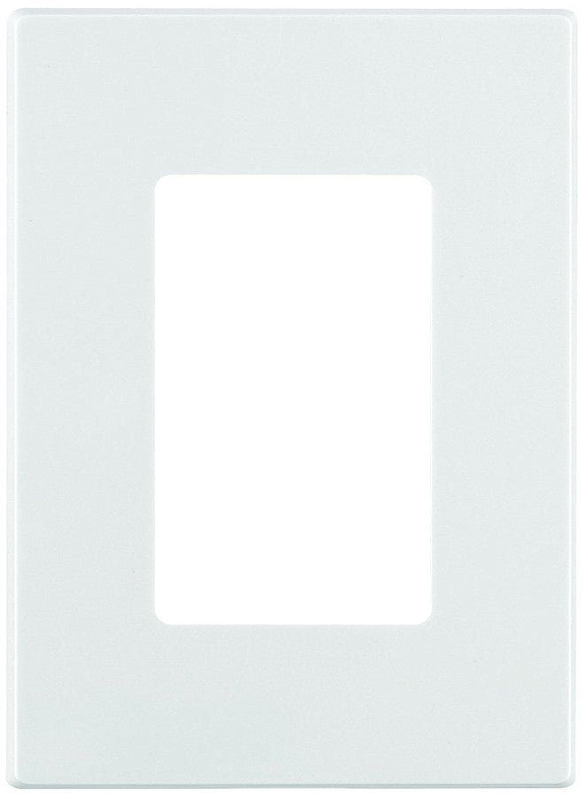 Leviton 80301-SW 1-Gang Decora Plus Wallplate Screwless Snap-On Mount (10 Pack, White) - Image 2