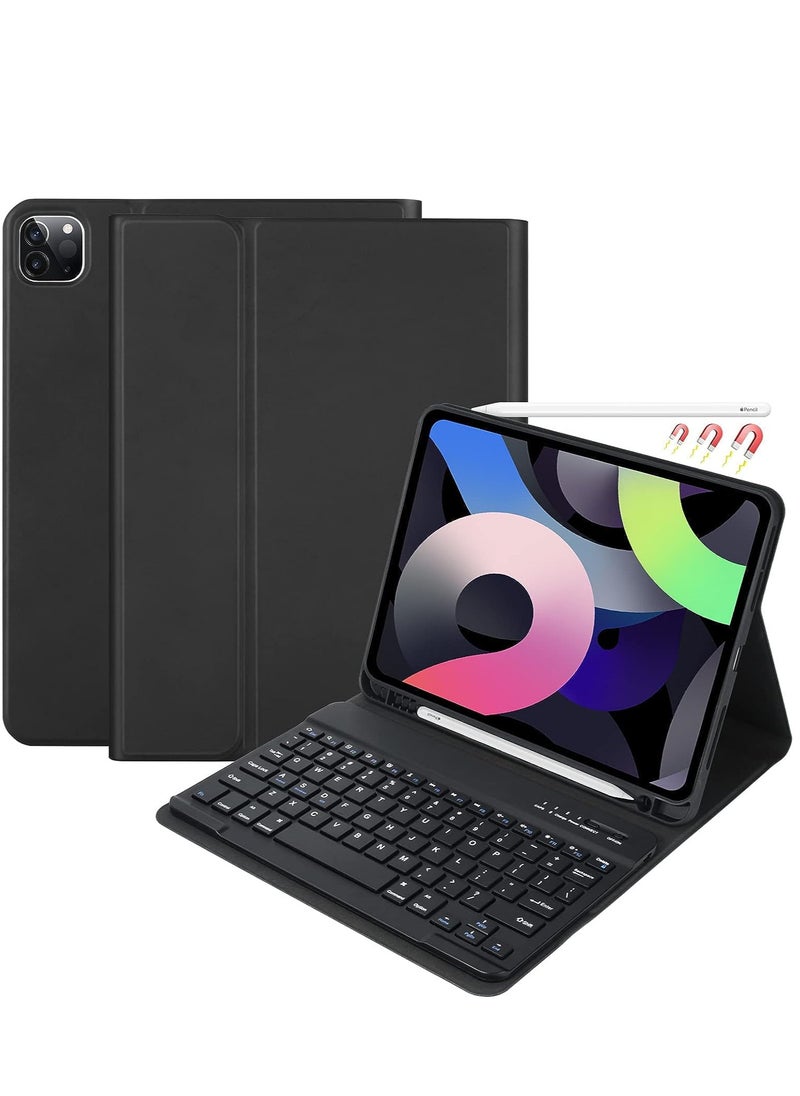 مافانز حافظة لوحة مفاتيح لجهاز iPad Pro 11 بوصة الجيل الرابع 2022 الجيل الثالث 2021 الجيل الثاني 2020 الجيل الأول 2018 iPad Air 5th 4th Gen 10.9 لوحة مفاتيح بلوتوث قابلة للفصل وحامل أقلام رصاص وتعديل متعدد ا  - Image 1