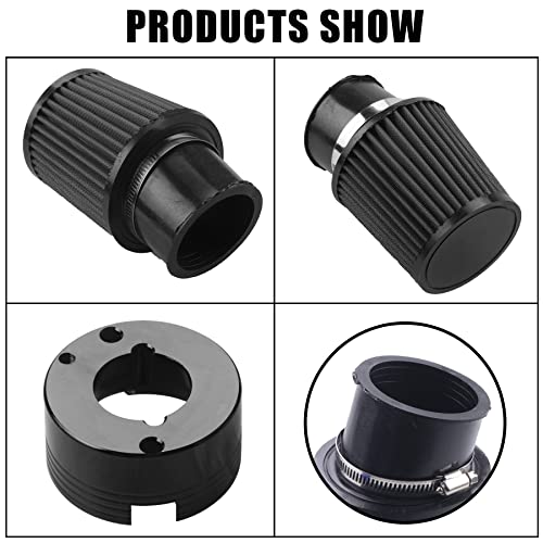 MRELC Air Filter Adapter Jet Kit for Predator 301cc 420cc 11hp 13hp 15hp GX340 GX390 389cc Stage 1 Mini Bike Parts Go Kart Golf Cart Lawnmower Water Pump Pressure Washer Generator OHV Engine (Black) - Image 2