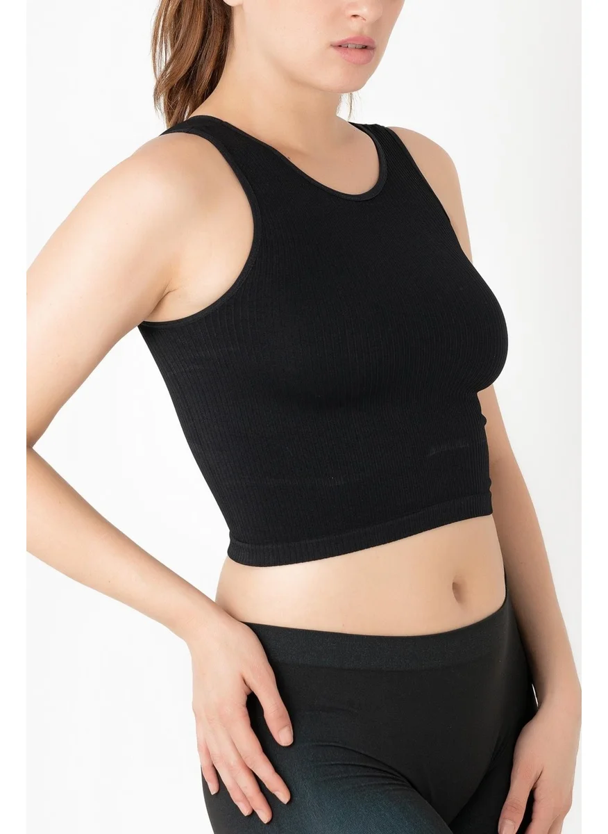 Gigotto Seamless Ripped Crop T-Shirt